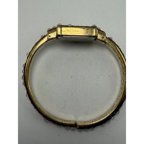 Missing Stones Kirks Folly Cuff Rhinestone Ladies Watch New Battery 19MM 6" - Picture 7 of 12